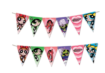 FAIXA DECORATIVA MENINAS SUPERPODEROSAS ESPECIAL - 01 UNIDADE