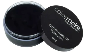 CLOWN MAKEUP PRETO 60G - 01 UNIDADE