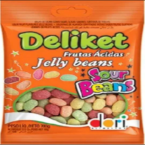 DELIKET FRUTAS ÁCIDAS CONFEITADO 150G - 01 UNIDADE