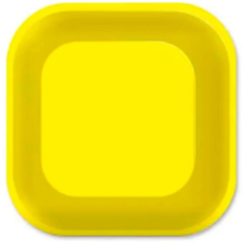 PRATO DESCARTÁVEL DE PAPÉL AMARELOC/08 UNIDADES - 01 UNIDADE