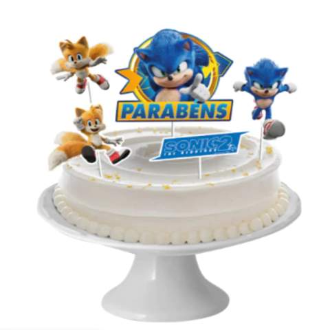 DECORACAO DE BOLO CENARIO SONIC 2 05 un.