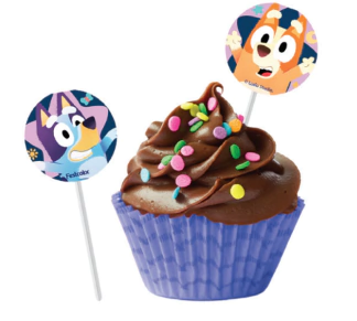 BANDEIRINHA PARA DOCINHOS BLUEY ESPECIAL 08 und. - 01 UNIDADE