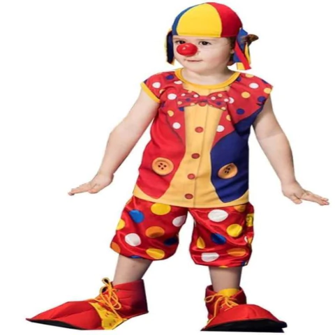 FANTASIA PALHACINHO ALEGRIA INFANTIL TAMANHO GG - 01 UNIDADE