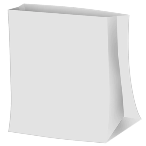 SACO PARA VIAGEM M LISO BRANCO - 25 UNIDADES