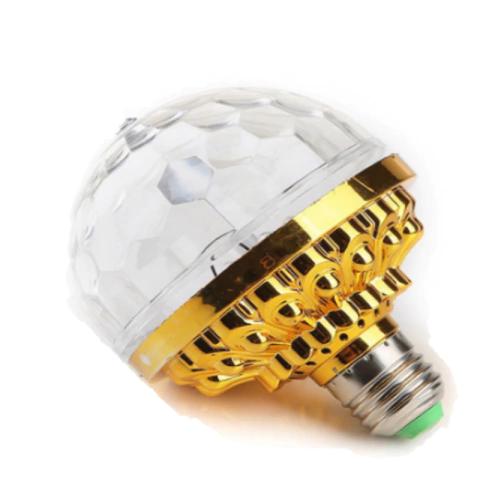 MINI LUMINÁRIA GIRATÓRIA DE LED COLORIDO PARA FESTA - 01 UNIDADE