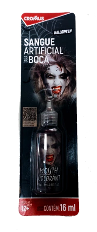 MAQUIAGEM SANGUE FALSO PARA BOCA - 01 UNIDADE