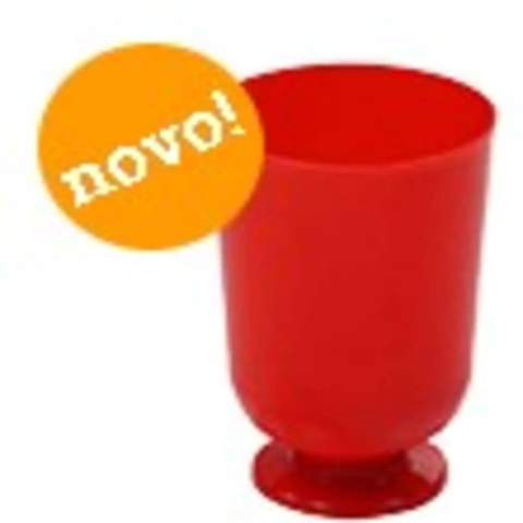 TAÇA MINI 45ML VERMELHO C/10 UNIDADES - 01 UNIDADE