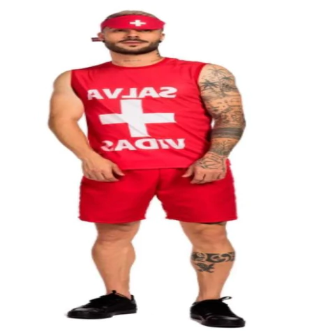 FANTASIA SALVA-VIDAS GUGA ADULTO TAMANHO M - 01 UNIDADE