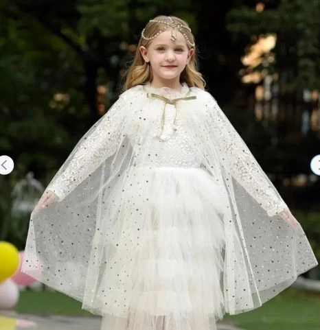 CAPA ORGANZA PRINCESS 70CM BRANCO - 01 UNIDADE