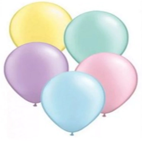 BALÃO REDONDO DE LÁTEX SORTIDO CANDY COLORS 10" (APROX.25CM) - 30 UNIDADES
