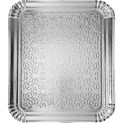 BANDEJA LAMINADA Nº 07 PRATA 43X50CM - 01 UNIDADE