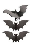 KIT PAINEIS HALLOWEEN MORCEGOS 3D - 01 UNIDADE