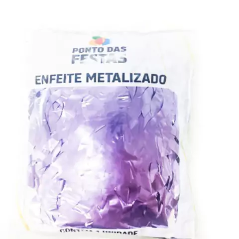 CORTINA METALIZADA FOSCA ESPIRAL 2X1 MT LILÁS - 01 UNIDADE