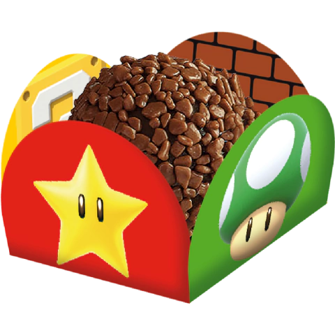PORTA FORMINHA SUPER MARIO COM 40 UNIDADES - 01 UNIDADE
