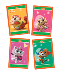 QUADROS DECORATIVOS 44 GATOS C/04 - 01 UNIDADE