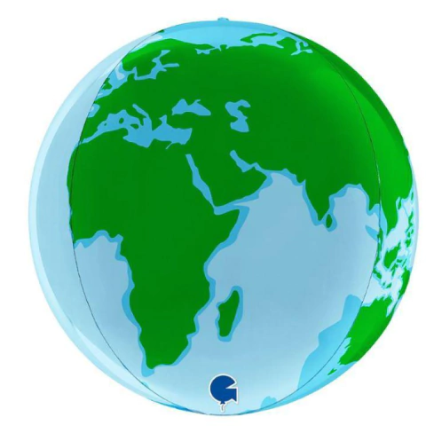 BALO METALIZADO GLOBE EARTH 15 - 01 UNIDADE