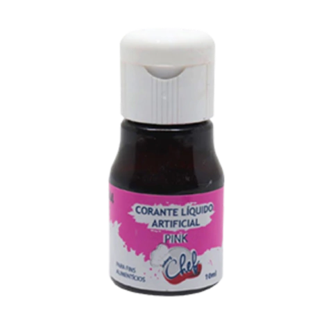 CORANTE LÍQUIDO ARTIFICIAL PINK 10ML - 01 UNIDADE