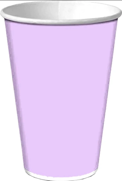 COPO DE PAPEL 330ml LIVE COLORS LILÁS CANDY COM 08 UNIDADES - 01 UNIDADE
