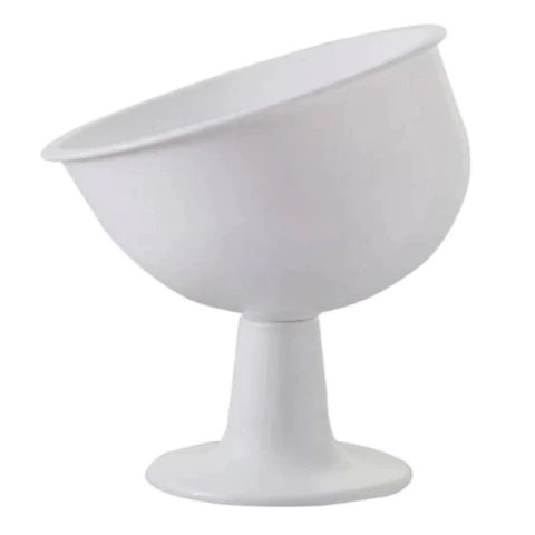 TAÇA INCLINADA MÉDIA BRANCA - 01 UNIDADE