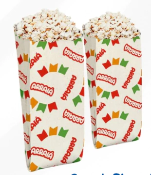 SACO DE PIPOCA ARRAIÁ 50 un. - 01 UNIDADE