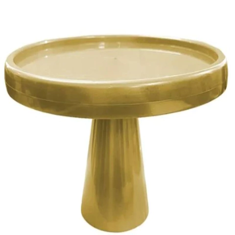 BOLEIRA REDONDA LINHA TOPÁZIO DOURADA - 01 UNIDADE