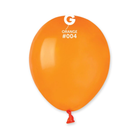 BALÃO GEMAR 5" ORANGE BIODEGRADÁVEL - 50 UNIDADES