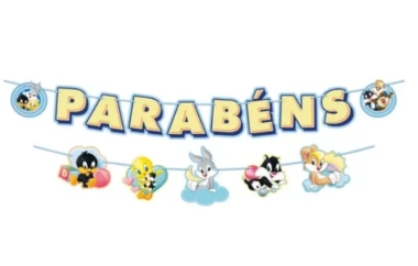 FAIXA PARABÉNS LOONEY TUNES 01 un.