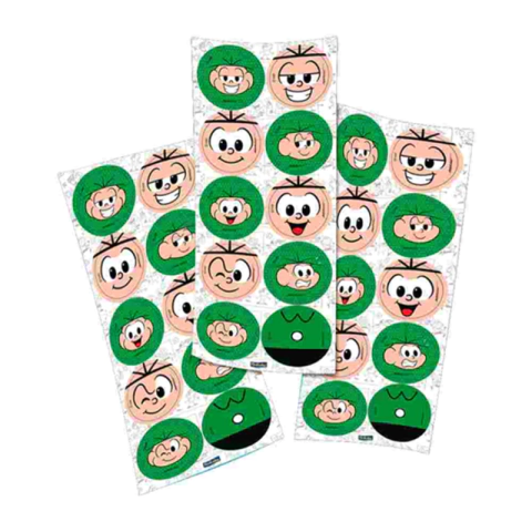 ADESIVO REDONDO CEBOLINHA - 30 UNIDADES