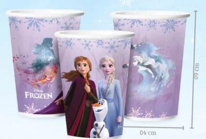 COPO PAPEL 180 ml DISNEY FROZEN 08 un. - 01 UNIDADE