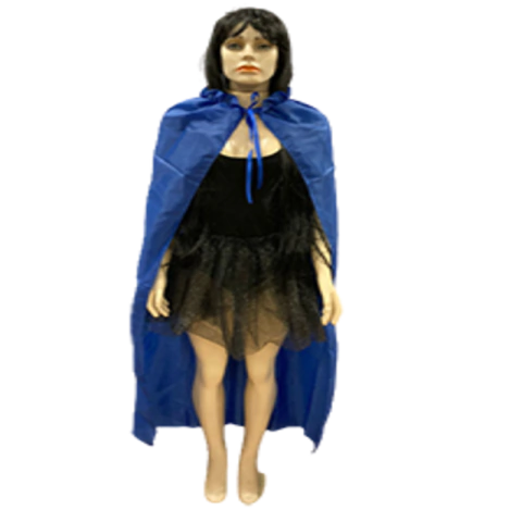 CAPA DE VAMPIRO ADULTO AZUL - 01 UNIDADE