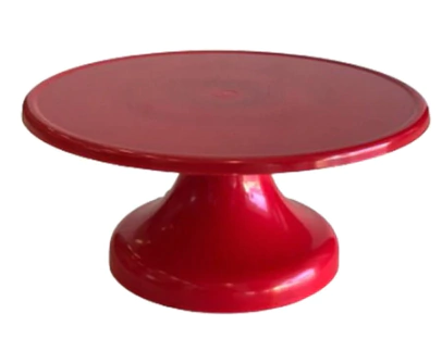 SUPORTE PARA BOLO LISO GRANDE VERMELHO - 01 UNIDADE