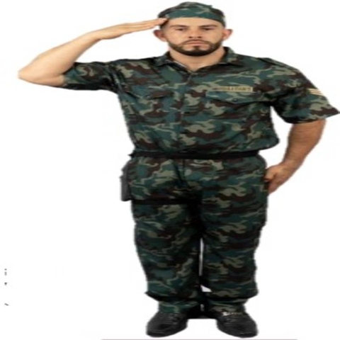 FANTASIA EXÉRCITO ADULTO TAMANHO M - 01 UNIDADE
