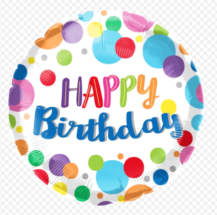 HAPPY BIRTHDAY COLOURFUL DOTS 18pol.