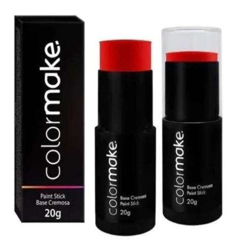 PAINT STICK BASE CREMOSA VERMELHO 20G - 01 UNIDADE