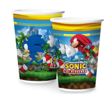COPO PAPEL 180 ml SONIC 08 un. - 01 UNIDADE