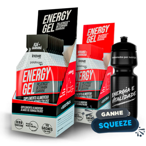 Energy Gel Palatinose - 2 displays - 20 Unidades - Ganhe 1 Squeeze