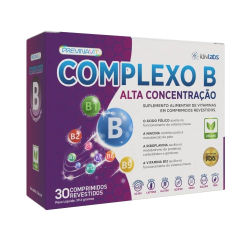 PREVINAVIT COMPLEXO B ULTRA CONCENTRACAO - 30CP/IDNLABS
