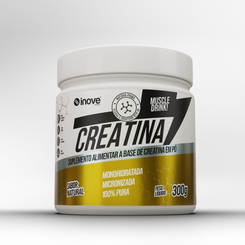 CREATINA 100% Pura Inove - Pote 300g 3 Unidades