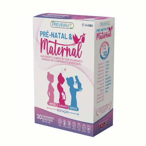 PREVINAVIT PRÉ-NATAL & MATERNAL IDN LABS – CAIXA COM 30 COMPRIMIDOS