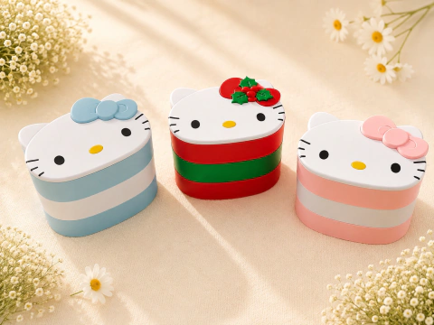 Caixinha Organizadora Hello Kitty — 3 Andares