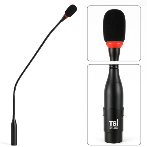 Microfone TSI Gooseneck 60 cm Sem Base Phantom Power GN-260
