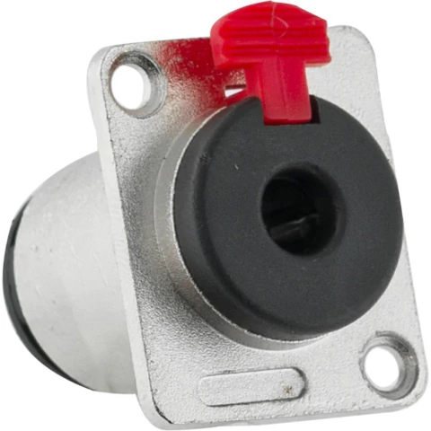 Plug HYX Painel Jack P10 Fêmea Mono e Estéreo Com Trava HJ066