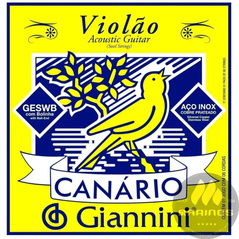Encordoamento GIANNINI Violão Aço Canário GESWB