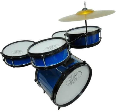 Bateria Infantil ROCK BABY Acústica 2 Tons AM2 AZUL
