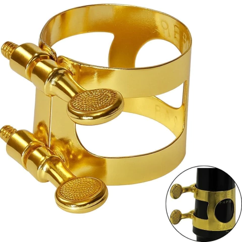 Abraçadeira em Metal FREESAX Clarinete Boquilha de Massa BCLD Dourado
