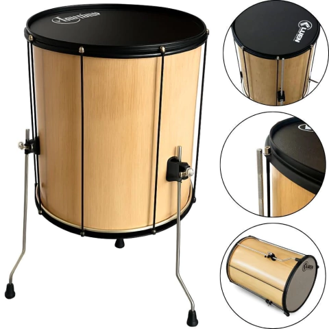 Surdo LUEN 60 x 18" Madeira Pele Korino 3 Pés 24009