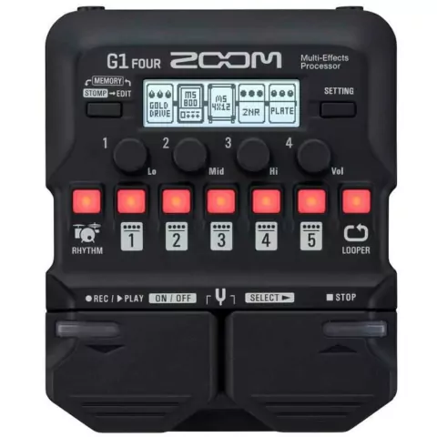 Pedaleira ZOOM Guitarra G1 FOUR