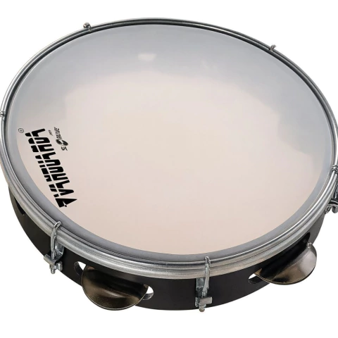Pandeiro VANGUARDA ABS Pele Leitosa 10" Preto