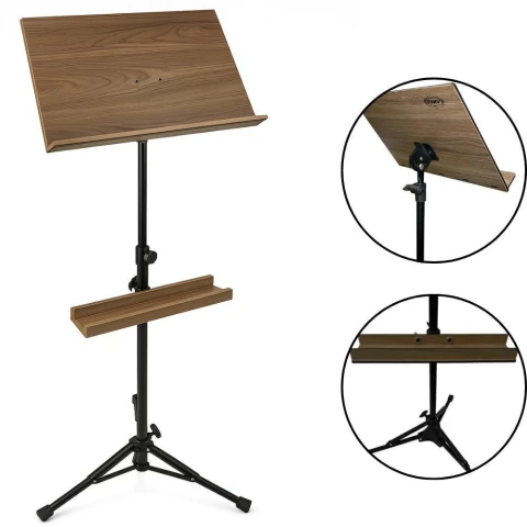 Estante de Partitura RMV Sinfônica de Madeira Porta Objetos PSES00040