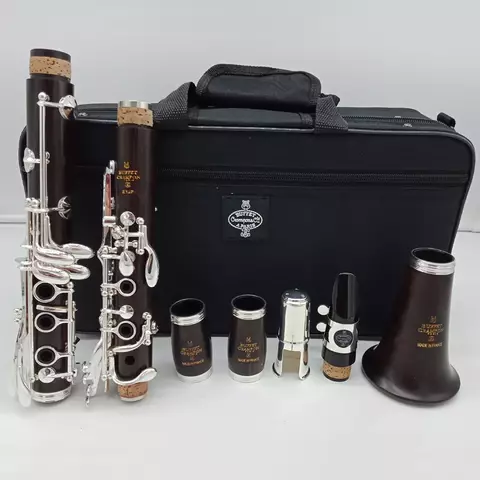 Clarinete Buffet Crampon E12F Bb – 17 Teclas Banhadas a Prata, Corpo em Ébano, Profisisonal